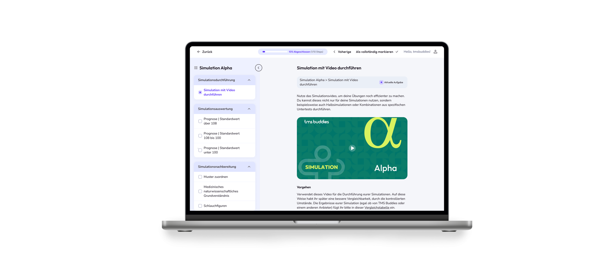 Analysevideos für Lernpläne