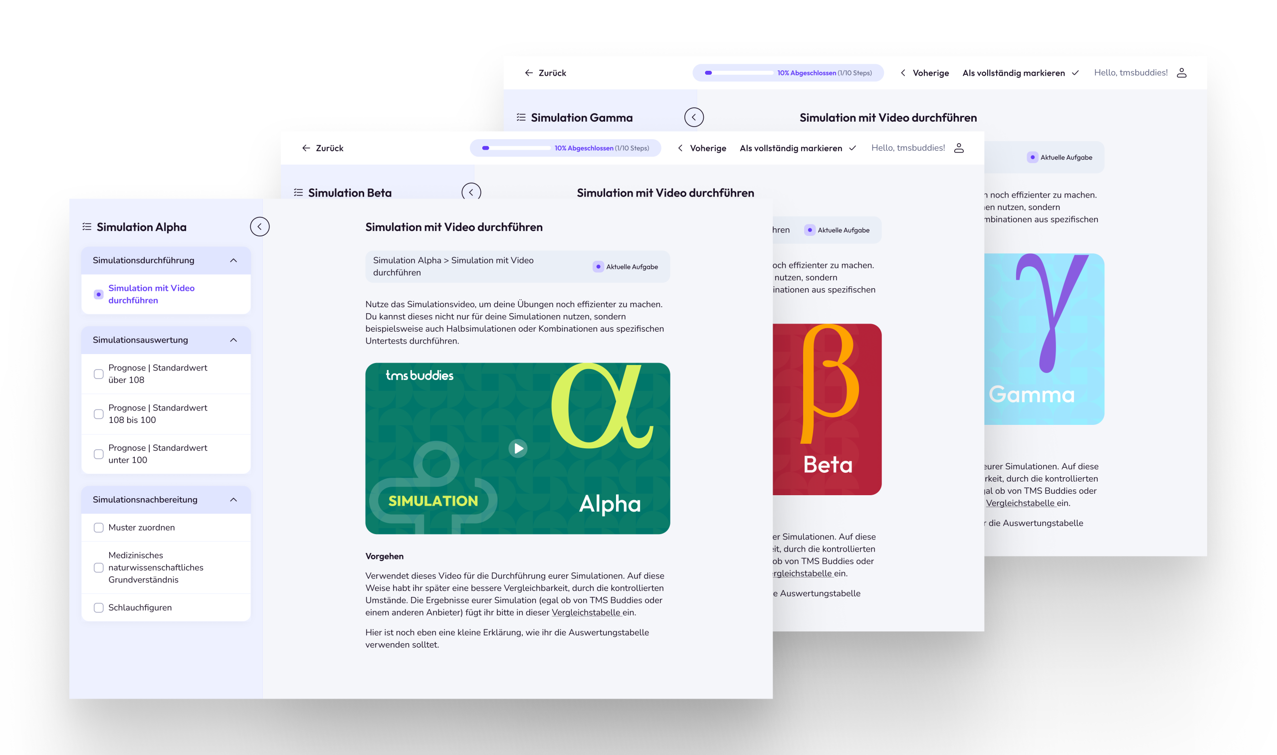 Analysevideos für Lernpläne